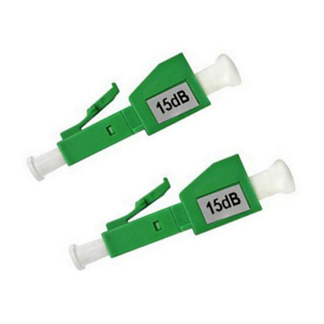 Tipo LC da tomada/fibra ótica do APC 4DB materiais plásticos do atenuador para o sistema de CATV