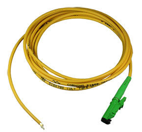 PVC LSZH 0.9mm da trança da fibra ótica de E2000 APC para a telecomunicação