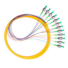 Trança Singlemode FC/APC 2.0mm da fibra ótica de 12 núcleos 1M para o sistema de FTTH