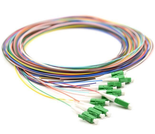 Trança do único modo G652, cabo de fibra ótica LC de FTTH/conector do APC tipo
