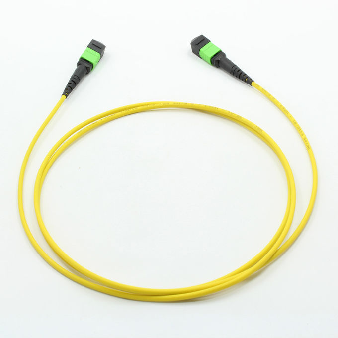 Male/UPC - núcleos IS0 ROHS do cabo de remendo 2 a 24 da fibra ótica de Male/UPC SMF MPO alistados