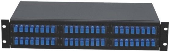 Tipo 48 painel de remendo 2u da gaveta do porto, painéis de remendo da montagem em rack da fibra ótica