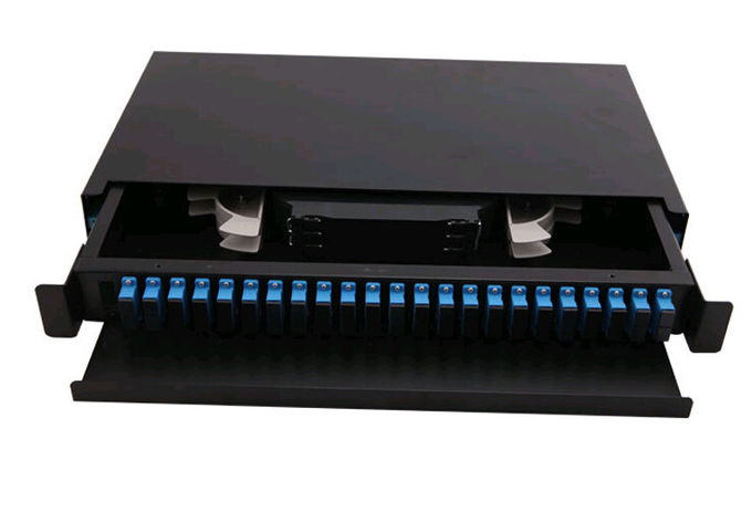 Deslize o tipo ISO da gaveta do GV da montagem em rack 1U 2U do painel de remendo da fibra Ã³tica alistado