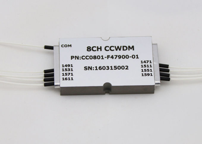 tamanho compacto LC do módulo de 1 x 8 CCWDM/conector do UPC tipo para o sistema de MUX/DEMUX