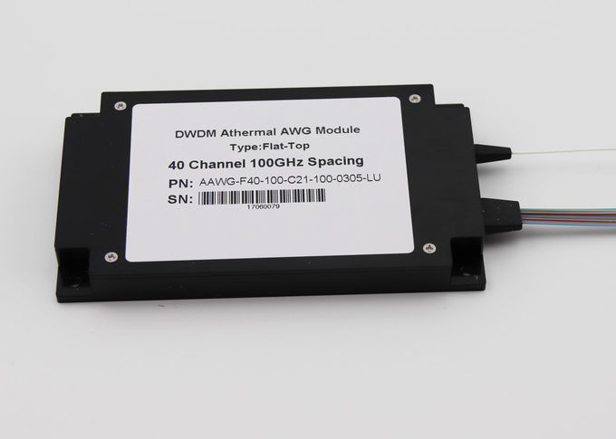 Caixa máxima do ABS do Multiplexer 40Ch AAWG do IL 5.0dB DWDM para o transporte/Datacenter da parte dianteira 5G