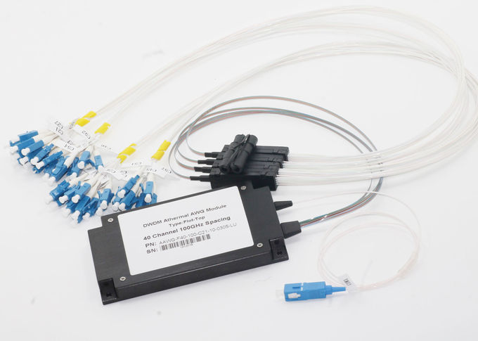Caixa máxima do ABS do Multiplexer 40Ch AAWG do IL 5.0dB DWDM para o transporte/Datacenter da parte dianteira 5G