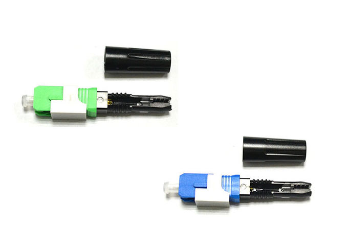 Verde rápido 55mm do conector da fibra ótica da parte superior/parafuso para os cabos pendentes de FTTH