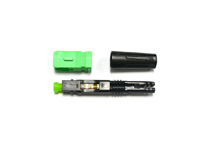 Conector rápido da fibra ótica do cabo pendente de FTTH pre - 50mm lustrados fez no local