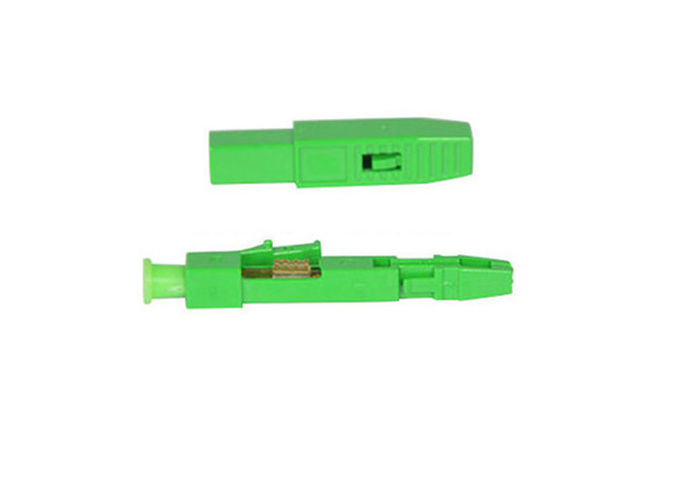 Conector seguro rápido do LC da fibra ótica do conector 38mm de Wireable do campo do conjunto