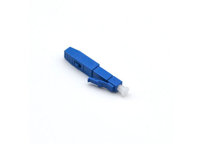 Do LC UPC da fibra ótica do conector azul encaixado rápido pre - para o cabo apertado do amortecedor de 0.9mm
