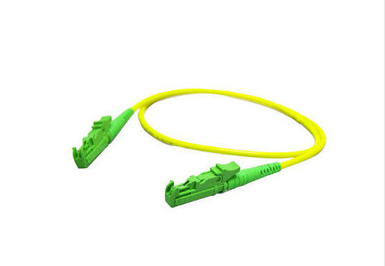 China modo amarelo simples G657A E2000/APC de cabo de remendo da fibra ótica de 2.0mm único fornecedor