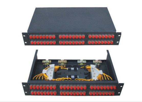China Acoplador simples de FTTH ODF FBT aço laminado tamanho revestimento da folha de 19 polegadas fornecedor
