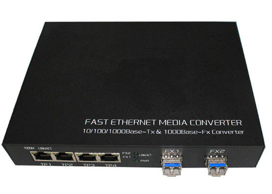 China 1000 base - interruptor da fibra ótica de Fx para o comprimento de onda 850nm/1310nm/1550nm da indústria fornecedor