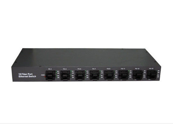 China Os ethernet do porto do Mac 16 de Vlan comutam, 10/100 a base - Fx ao interruptor da rede Ethernet de 20KM - de 100KM fornecedor