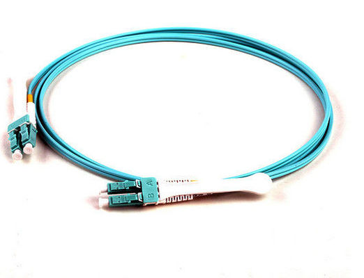 Sc OM3 50/125 ao cabo de remendo da fibra do Sc, cabo de fibra ótica multimodo do Aqua do PVC 5Mtrs fornecedor