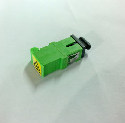 Adaptador da fibra ótica verde do SC/APC com perda de inserção do obturador do metal baixa fornecedor