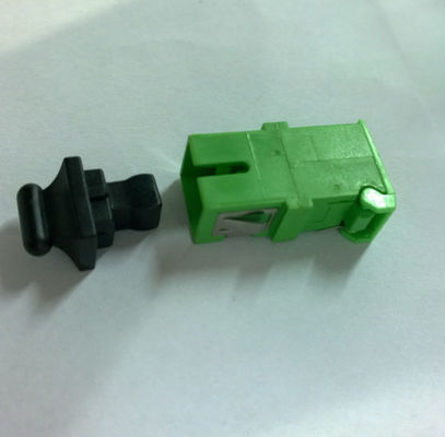 Adaptador da fibra ótica verde do SC/APC com perda de inserção do obturador do metal baixa fornecedor