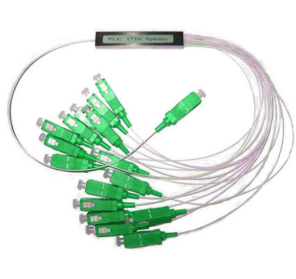 1 * 4/1 * 16/1 * divisor do PLC da fibra ótica 32 com o tubo de aço Packaing do conector do SC/APC fornecedor