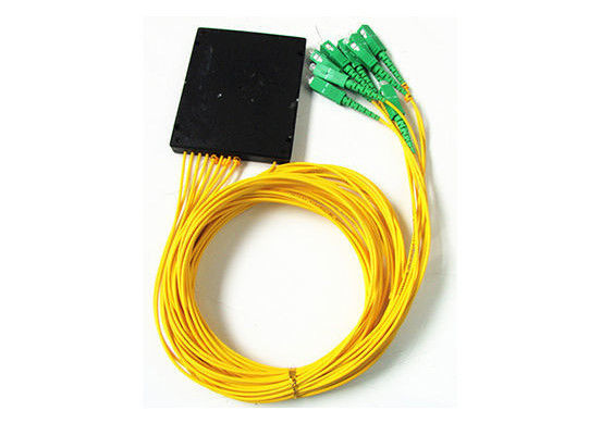 Divisor ótico amarelo do Plc, revestimento do divisor do Plc da fibra ótica 1x16 de LSZH para sistemas de FTTX fornecedor