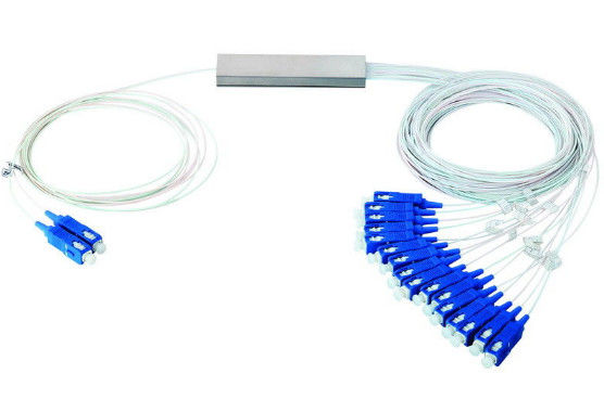Divisor ótico de 1 x 64 Digitas, divisor passivo da fibra ótica com o conector do SC APC de 900μM fornecedor