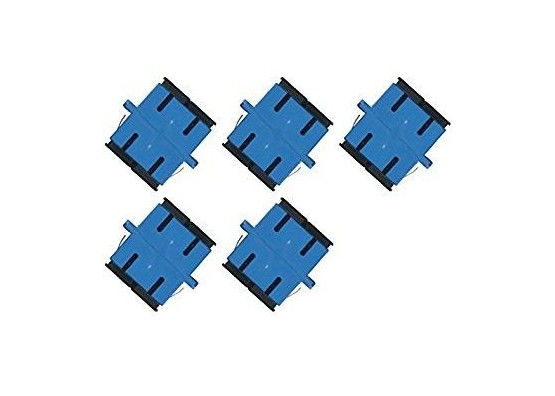 Sc frente e verso da fibra ao adaptador do Lc, adaptador do cabo ótico de Digitas do único modo com cor do azul da flange fornecedor