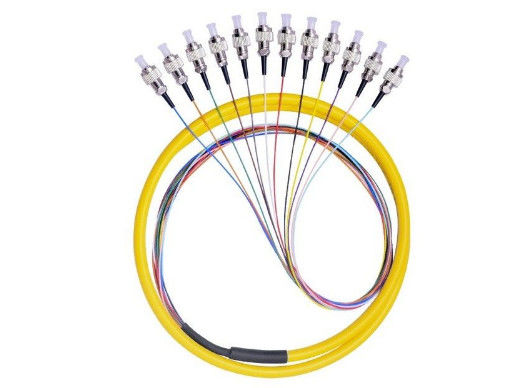 12 o núcleo cor da trança 12 da fibra ótica de FC/UPC ventila para fora com cabo de LSZH fornecedor