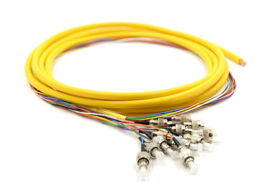 12 o núcleo cor da trança 12 da fibra ótica de FC/UPC ventila para fora com cabo de LSZH fornecedor