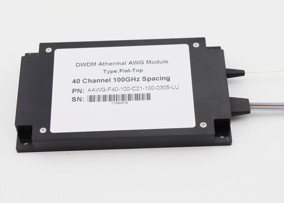 Caixa máxima do ABS do IL 5.0dB DWDM Mux Demux 40Ch AAWG para o transporte/Datacenter da parte dianteira 5G fornecedor
